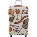 Halloween Doodle Autumn Pumpkin Luggage Cover (Large)