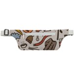 Halloween Doodle Autumn Pumpkin Active Waist Bag