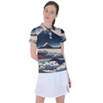 Hokusai Moutains Japan Women s Polo T-Shirt