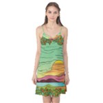 Painting Colors Box Green Camis Nightgown 