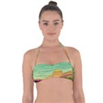 Painting Colors Box Green Tie Back Bikini Top