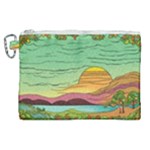 Painting Colors Box Green Canvas Cosmetic Bag (XL)