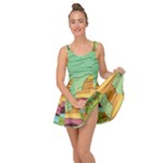 Painting Colors Box Green Inside Out Casual Dress