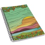 Painting Colors Box Green 5.5  x 8.5  Notebook