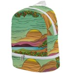 Painting Colors Box Green Zip Bottom Backpack