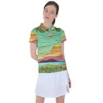 Painting Colors Box Green Women s Polo T-Shirt