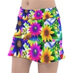 Flower Vase Flower Collage Pop Art Classic Tennis Skirt