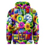 Flower Vase Flower Collage Pop Art Men s Overhead Hoodie