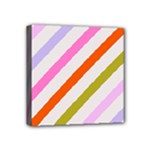 Lines Geometric Background Mini Canvas 4  x 4  (Stretched)