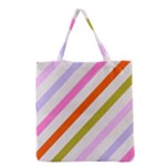 Lines Geometric Background Grocery Tote Bag