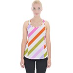 Lines Geometric Background Piece Up Tank Top