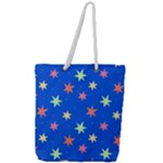Background Star Darling Galaxy Full Print Rope Handle Tote (Large)