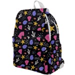 Sea Shells Pattern Wallpaper Fish Top Flap Backpack