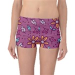 Flowers Petals Leaves Foliage Boyleg Bikini Bottoms