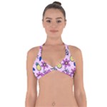 Flowers Petals Pineapples Fruit Halter Neck Bikini Top