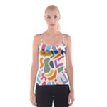 Abstract Pattern Background Spaghetti Strap Top