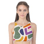 Abstract Pattern Background Tank Bikini Top