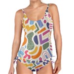 Abstract Pattern Background Tankini Set