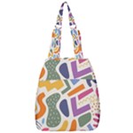 Abstract Pattern Background Center Zip Backpack