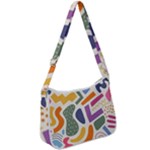 Abstract Pattern Background Zip Up Shoulder Bag
