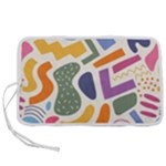 Abstract Pattern Background Pen Storage Case (L)