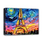 Eiffel Tower Starry Night Print Van Gogh Deluxe Canvas 16  x 12  (Stretched) 
