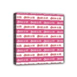 Breathe in life, breathe out love text motif pattern Mini Canvas 4  x 4  (Stretched)