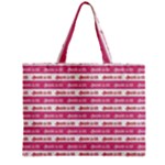 Breathe in life, breathe out love text motif pattern Zipper Mini Tote Bag