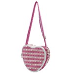 Breathe in life, breathe out love text motif pattern Heart Shoulder Bag