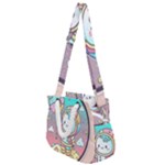 Boy Astronaut Cotton Candy Childhood Fantasy Tale Literature Planet Universe Kawaii Nature Cute Clou Rope Handles Shoulder Strap Bag