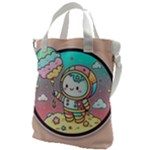 Boy Astronaut Cotton Candy Childhood Fantasy Tale Literature Planet Universe Kawaii Nature Cute Clou Canvas Messenger Bag