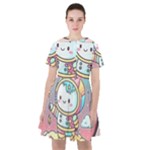 Boy Astronaut Cotton Candy Childhood Fantasy Tale Literature Planet Universe Kawaii Nature Cute Clou Sailor Dress