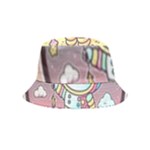 Boy Astronaut Cotton Candy Childhood Fantasy Tale Literature Planet Universe Kawaii Nature Cute Clou Inside Out Bucket Hat (Kids)