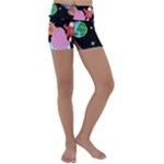 Girl Bed Space Planets Spaceship Rocket Astronaut Galaxy Universe Cosmos Woman Dream Imagination Bed Kids  Lightweight Velour Yoga Shorts