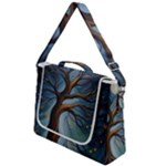Tree Branches Mystical Moon Expressionist Oil Painting Acrylic Painting Abstract Nature Moonlight Ni Box Up Messenger Bag