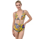 Astronaut Moon Monsters Spaceship Universe Space Cosmos Tied Up Two Piece Swimsuit