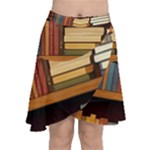 Book Nook Books Bookshelves Comfortable Cozy Literature Library Study Reading Room Fiction Entertain Chiffon Wrap Front Skirt