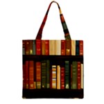 Books Bookshelves Library Fantasy Apothecary Book Nook Literature Study Zipper Grocery Tote Bag