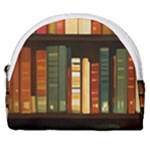 Books Bookshelves Library Fantasy Apothecary Book Nook Literature Study Horseshoe Style Canvas Pouch