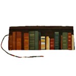 Books Bookshelves Library Fantasy Apothecary Book Nook Literature Study Roll Up Canvas Pencil Holder (S)