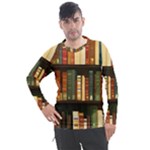 Books Bookshelves Library Fantasy Apothecary Book Nook Literature Study Men s Pique Long Sleeve T-Shirt