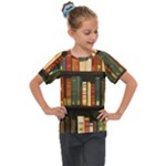 Books Bookshelves Library Fantasy Apothecary Book Nook Literature Study Kids  Mesh Piece T-Shirt