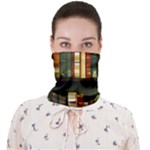 Books Bookshelves Library Fantasy Apothecary Book Nook Literature Study Face Covering Bandana (Adult)