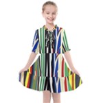 Abstract Trees Colorful Artwork Woods Forest Nature Artistic Kids  All Frills Chiffon Dress