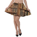 Room Interior Library Books Bookshelves Reading Literature Study Fiction Old Manor Book Nook Reading Velvet Skater Skirt