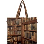 Room Interior Library Books Bookshelves Reading Literature Study Fiction Old Manor Book Nook Reading Canvas Travel Bag