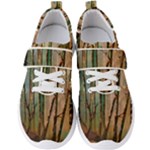 woodland woods forest trees nature outdoors mist moon background artwork book Men s Velcro Strap Shoes