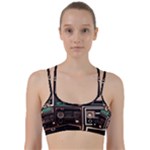 Retro Electronics Old Antiques Texture Wallpaper Vintage Cassette Tapes Retrospective Line Them Up Sports Bra