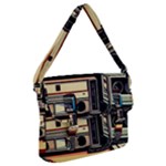 Radios Tech Technology Music Vintage Antique Old Buckle Messenger Bag