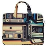 Radios Tech Technology Music Vintage Antique Old MacBook Pro 16  Double Pocket Laptop Bag 